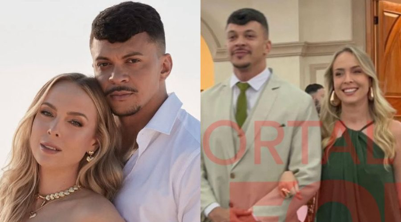 Tata Estaniecki e Júlio Cocielo são flagrados juntos durante casamento em São Paulo