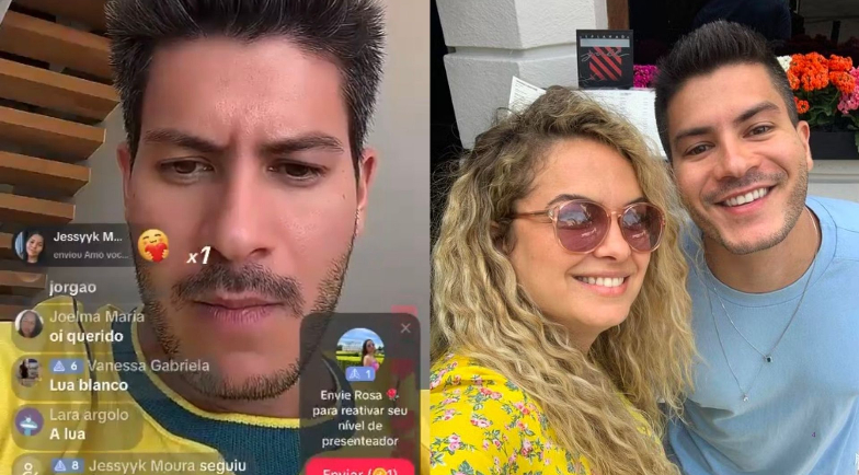 Arthur Aguiar é avisado da morte da ex-namorada Lua Blanco através de live no tiktok