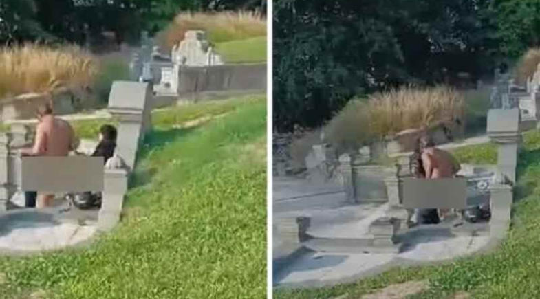 Casal é preso após ser flagrado fazendo sexo sobre túmulo de cemitério