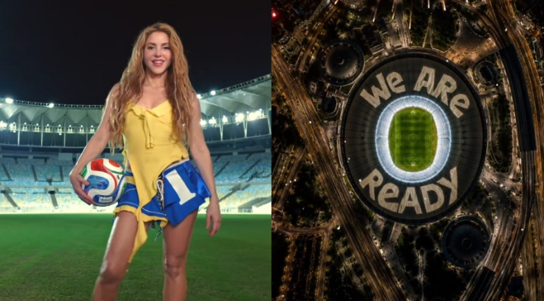 Shakira lança música oficial para Copa do Mundo com dança no estádio do Maracanã