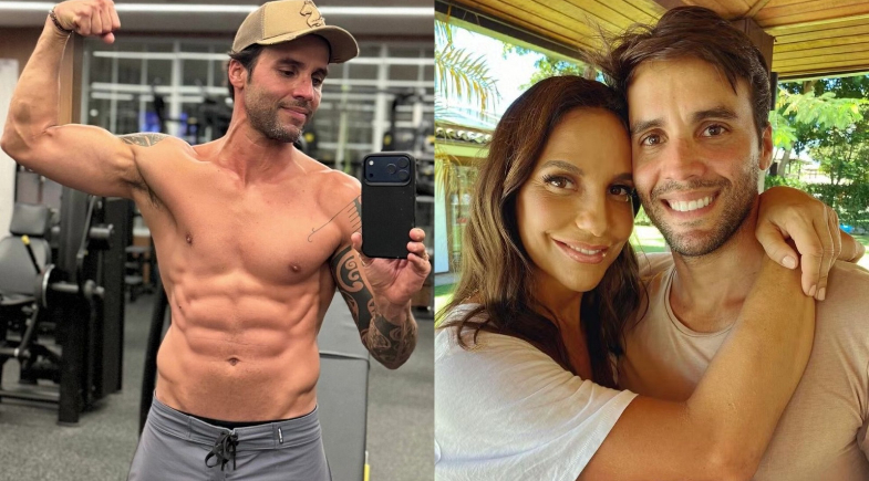 Ex-marido de Ivete Sangalo, Daniel Cady exibe abdômen trincado após sofrer lesão
