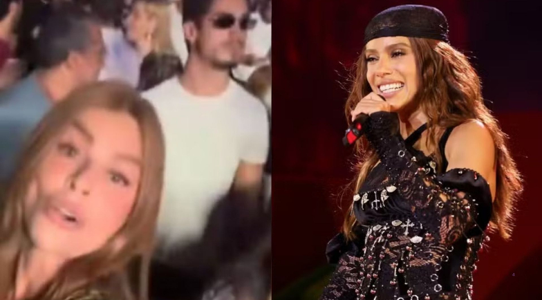 Danilo Mesquita prestigia Anitta em show e aumenta rumores de novo romance