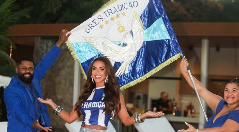Nicole Bahls é anunciada como enredo da escola de samba Tradição no Carnaval 2027