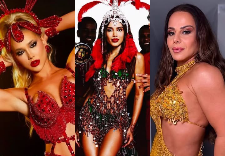 Anitta escolhe Viviane Araújo para coroá-la como rainha de bateria da Grande Rio
