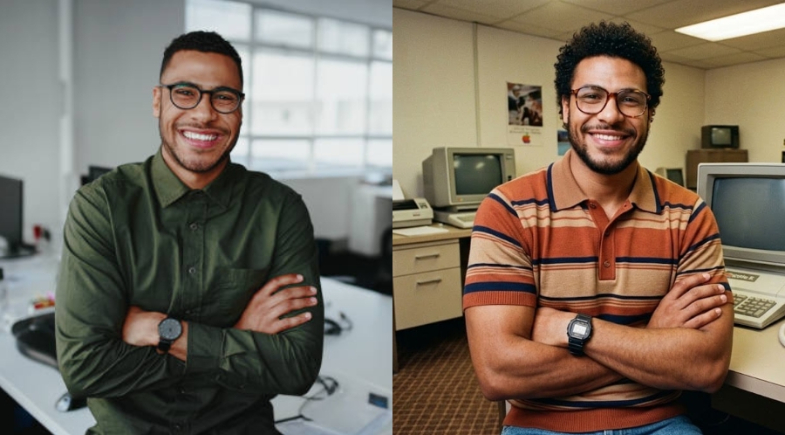 Saiba como fazer a trend que transforma fotos para os anos 80