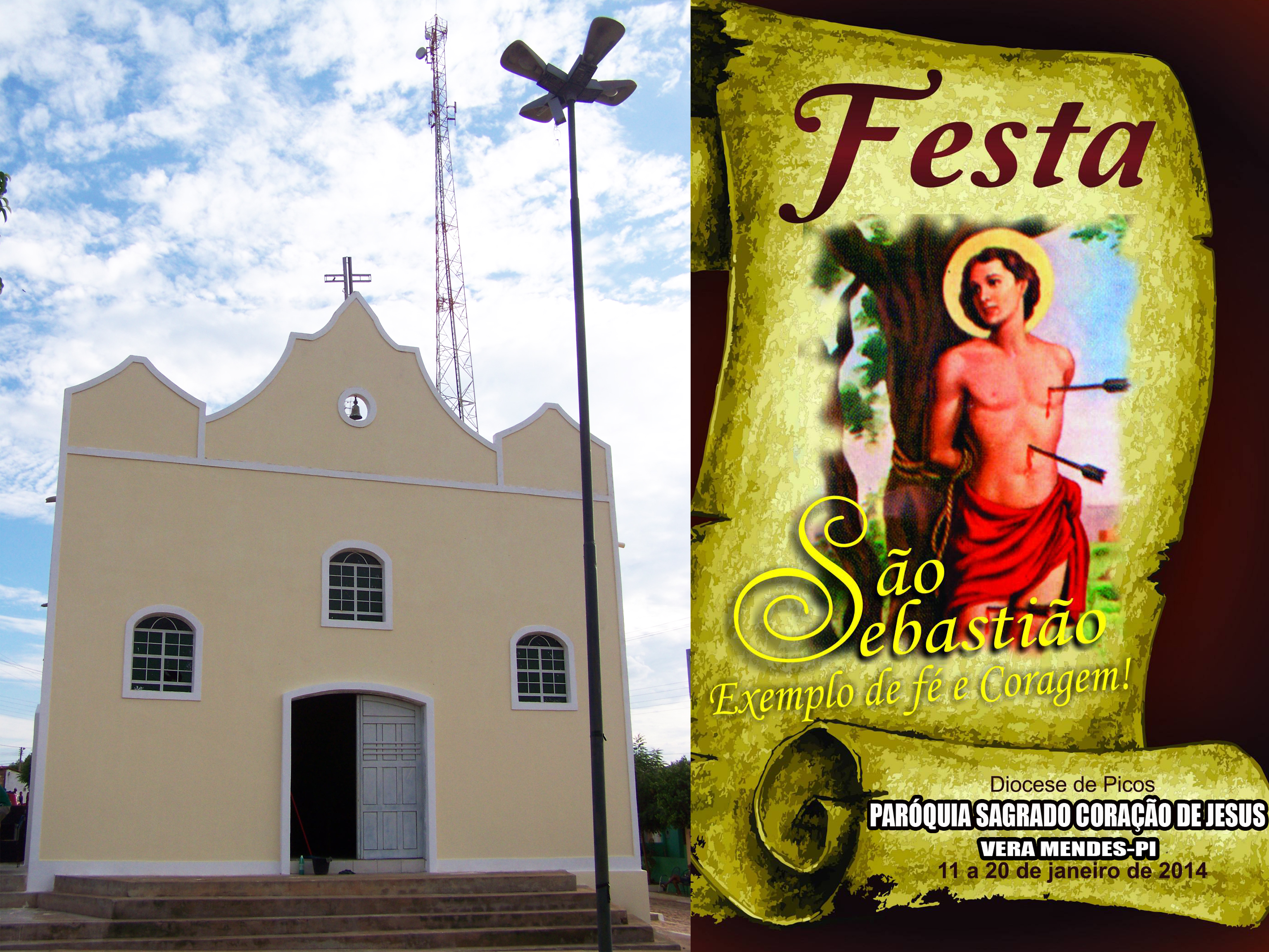 Vera Mendes: Comemoração do padroeiro São Sebastião inicia hoje 11/01/2014.