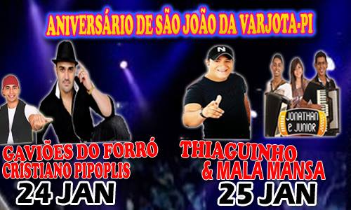 O Prefeito de São João da Varjota-PI, convida você para o aniversário da Cidade