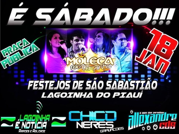 Sábado dia 18 tem Moleca 100 Vergonha em Lagoinha  - Imagem 1