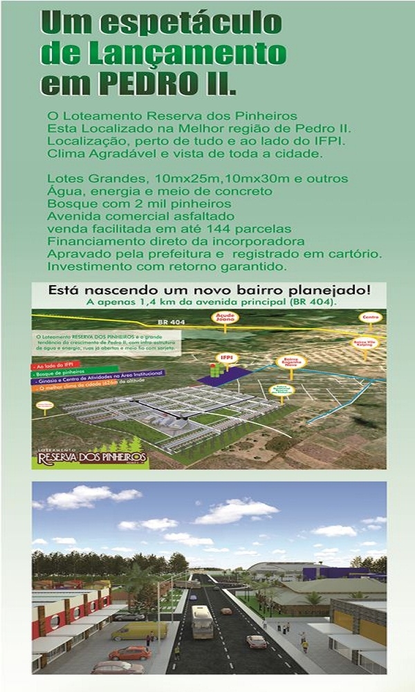 Dia 25 sábado lançamento do loteamento Reserva dos Pinheiros, aguardem. - Imagem 1