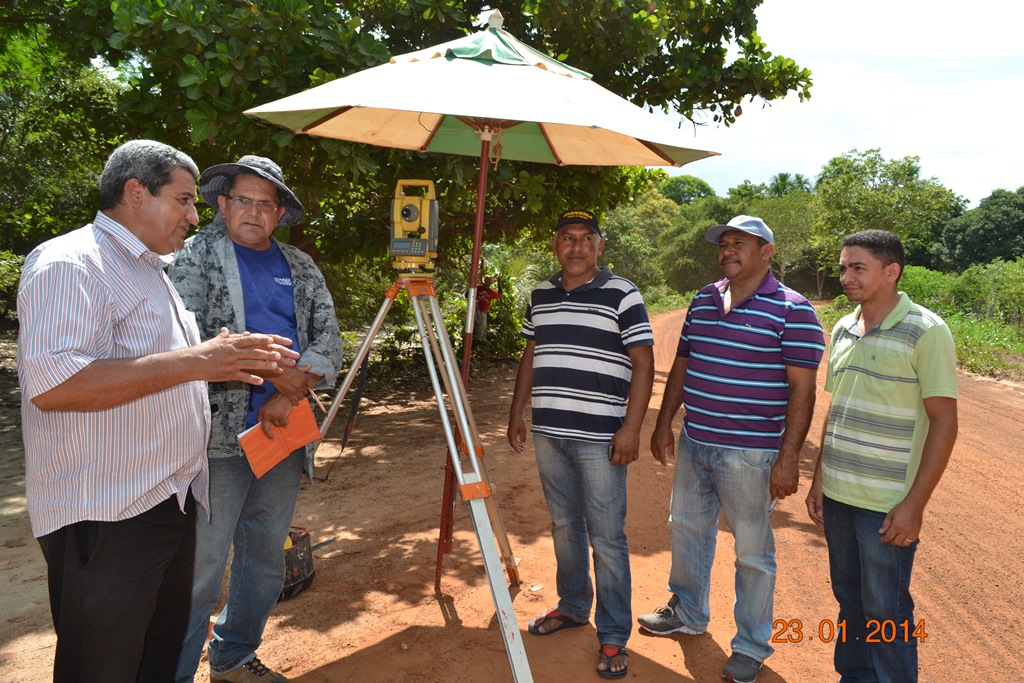Técnicos começam a fazer a topografia da PI 331 para iniciar obra de asfaltamento