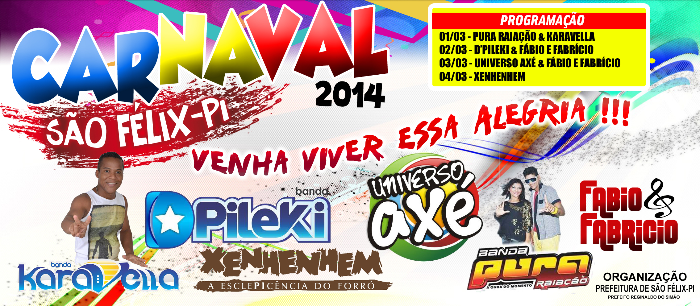 Folião pode ter agito e tranquilidade no carnaval de São Félix do Piauí