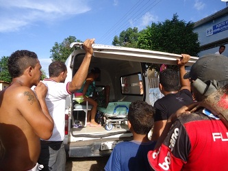 Acidente grave de moto em Miguel Leão