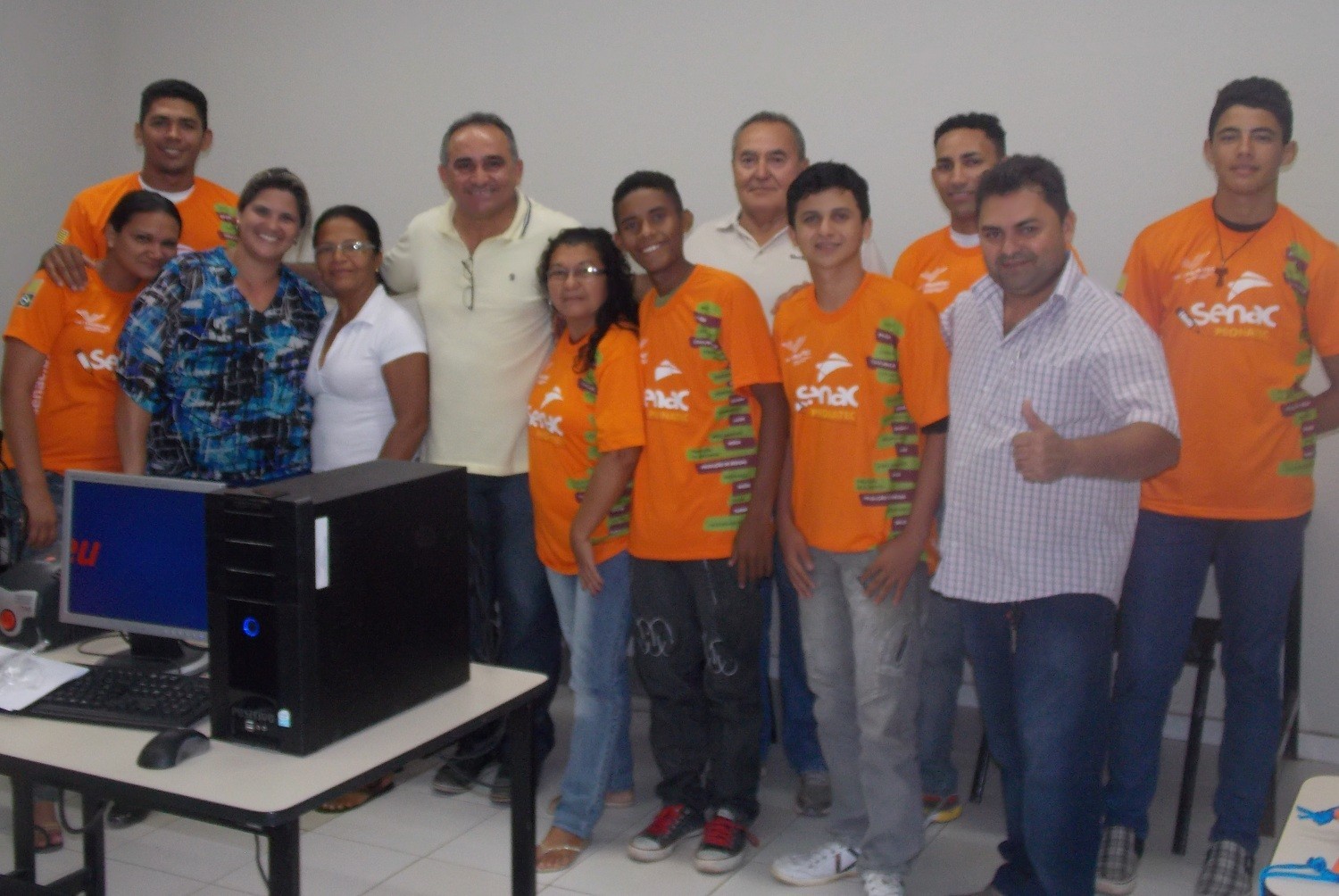 Prefeito Bernildo Val visita alunos de cursos do Pronatec em Barra do Longá