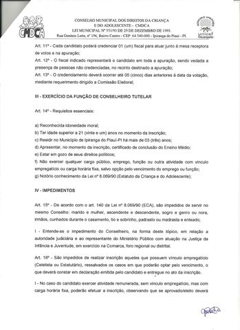  CMDCA Publica Edital de Eleição Suplementar Para Conselheiro Tutelar - Imagem 3