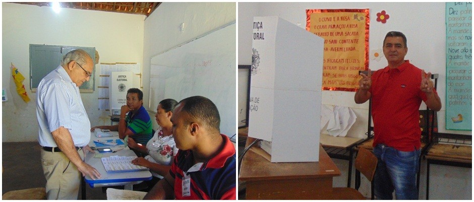 Eleições 2014: Prefeito e Presidente da Câmara exercem seu direito ao voto