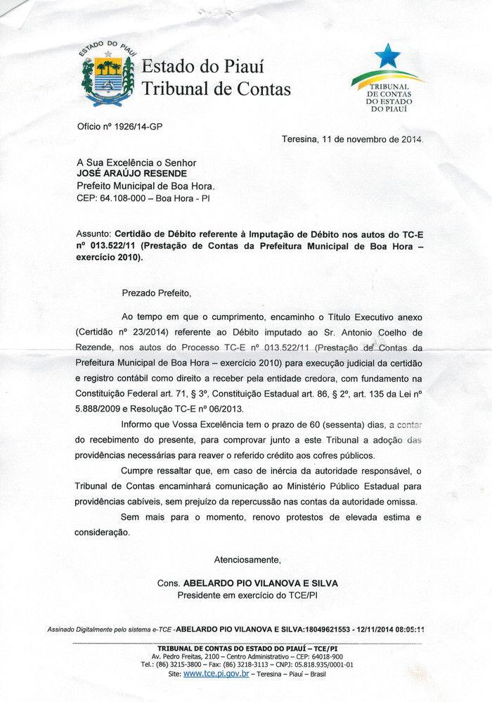 Ex-prefeito de Boa Hora é condenado a devolver R$ 64 mil para os cofres públicos do município - Imagem 1