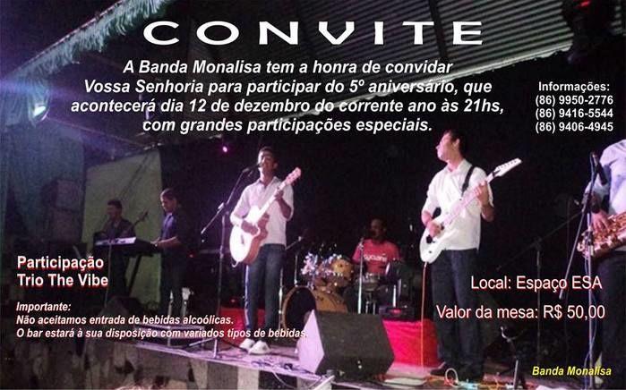 Banda Monalisa completará mais um ano - Imagem 2