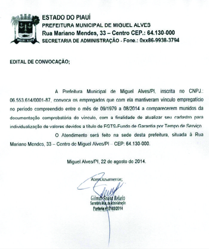 Edital de Convocação - Imagem 1