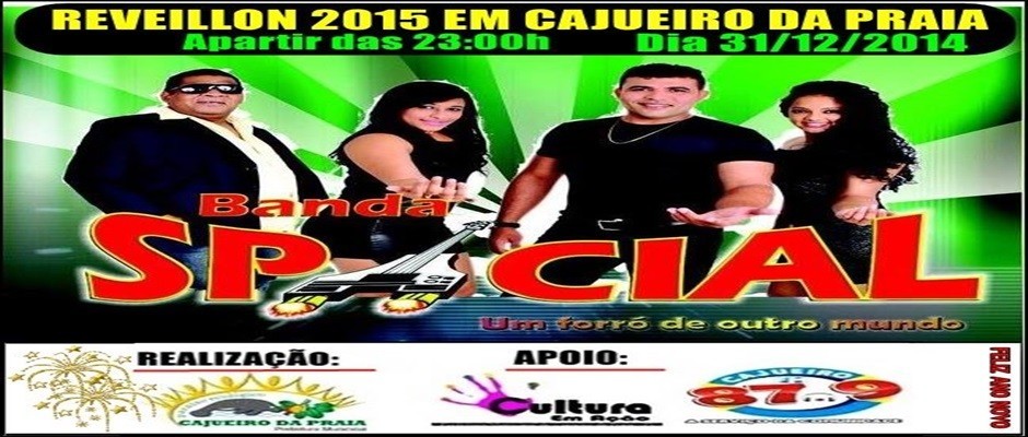 BANDA SPACIAL VAI ANIMAR A FESTA DA VIRADA EM CAJUEIRO DA PRAIA