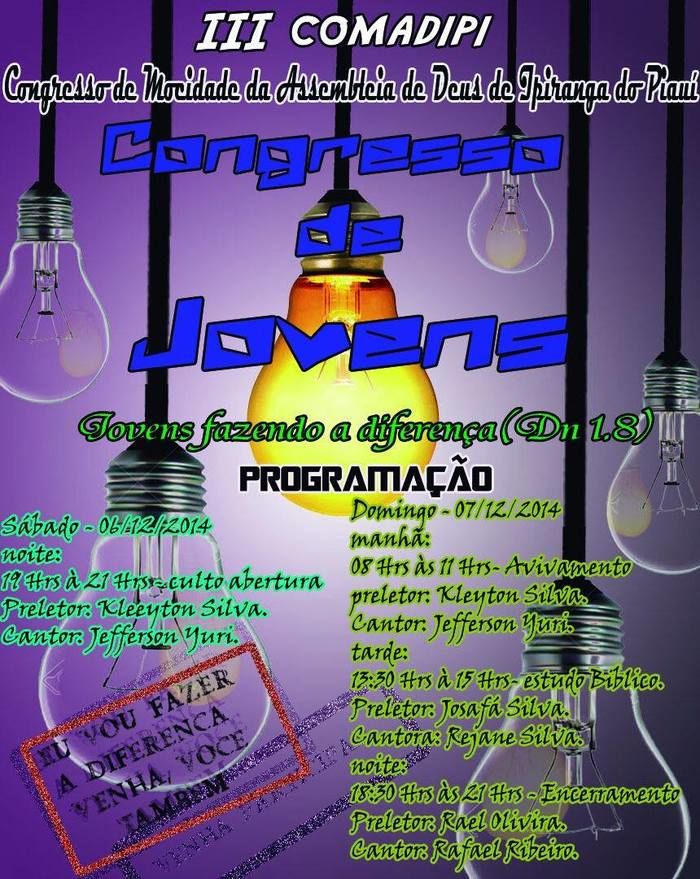 Jovens da Igreja Assembléia de Deus Realizaram a III COMADIPI - Imagem 1