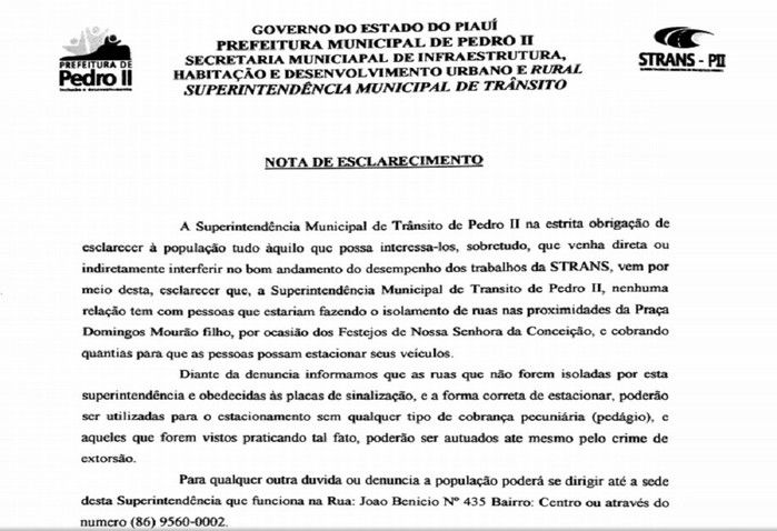 STRANS não autoriza cobrança de pedágio, diz superintendente - Imagem 1