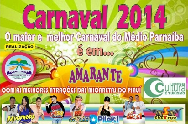 Ei, gente! Amarante vai ter carnaval! - Imagem 1