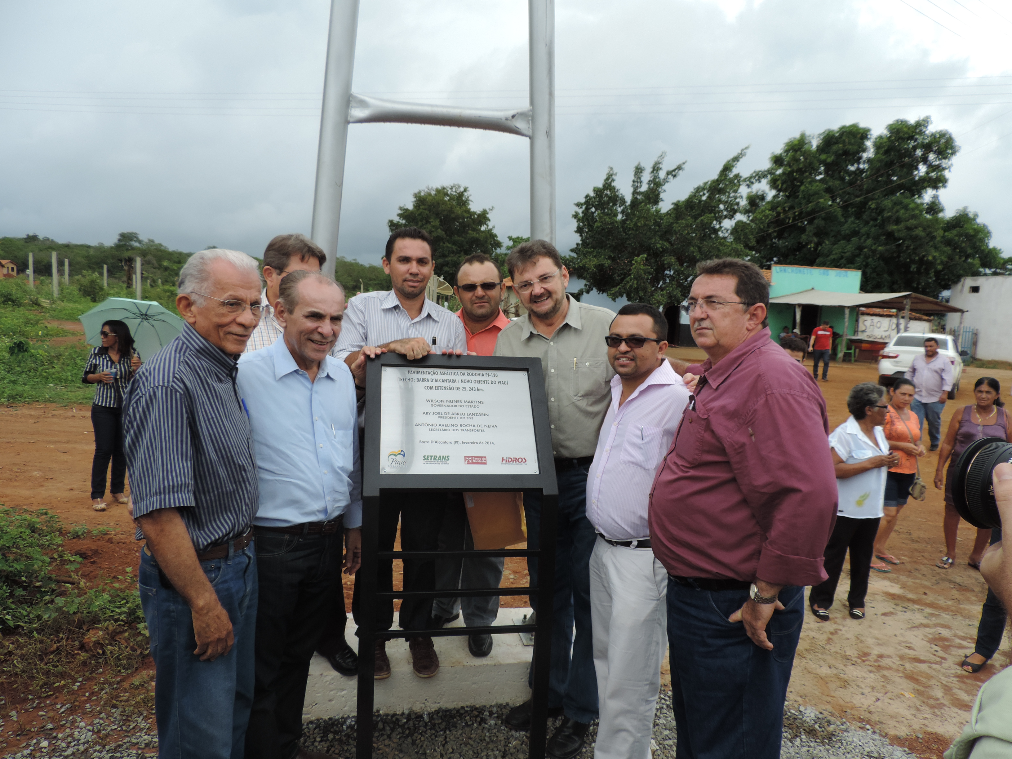 Governador Wilson Martins Inaugura obras de seu governo em Barra D“Alcântara 