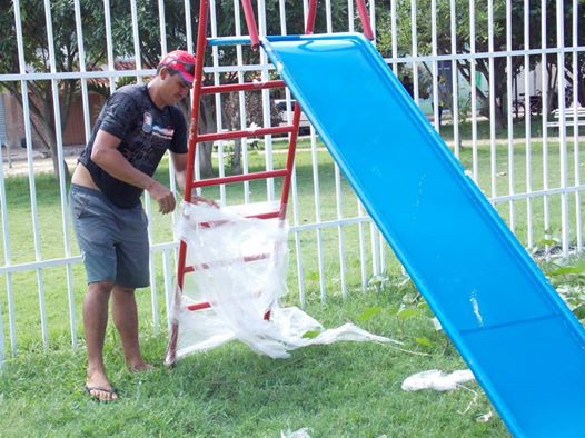 Praça João Batista ganha novos brinquedos e passará por uma revitalização.