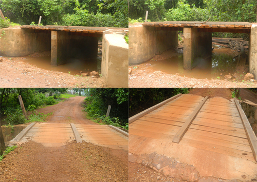 Prefeitura recupera pontes e passagens molhadas na zona rural de Brasileira