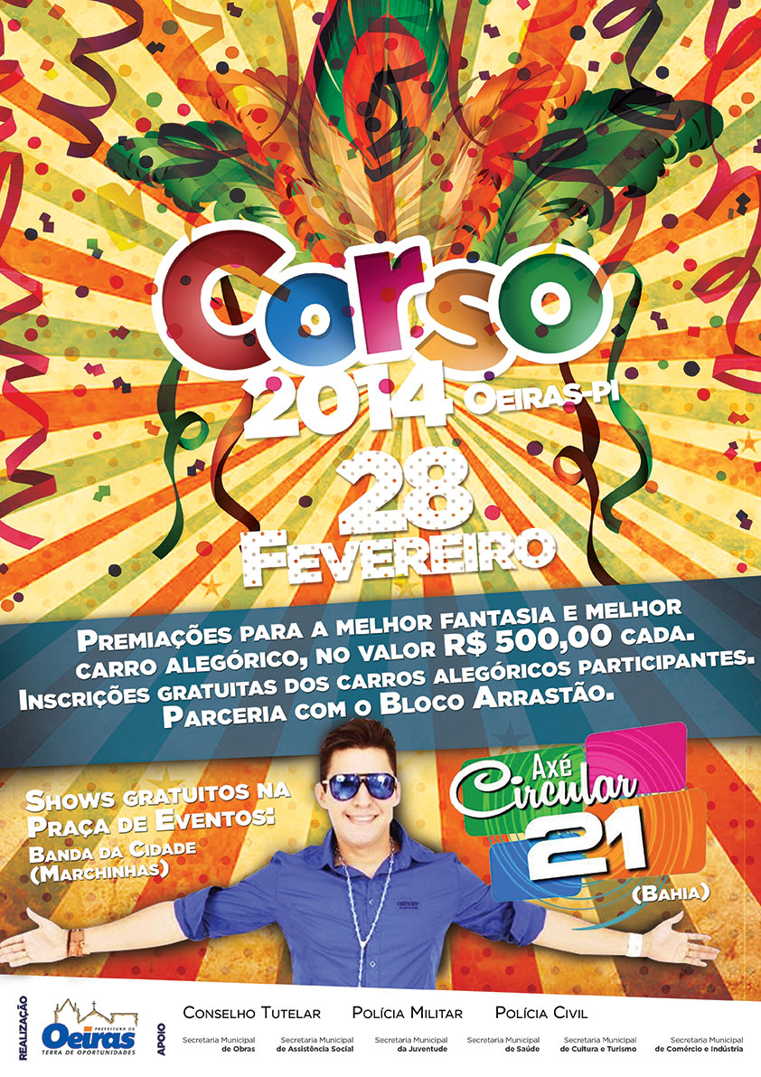 Prefeitura de Oeiras transfere a data do I Corso oficial para o dia 28