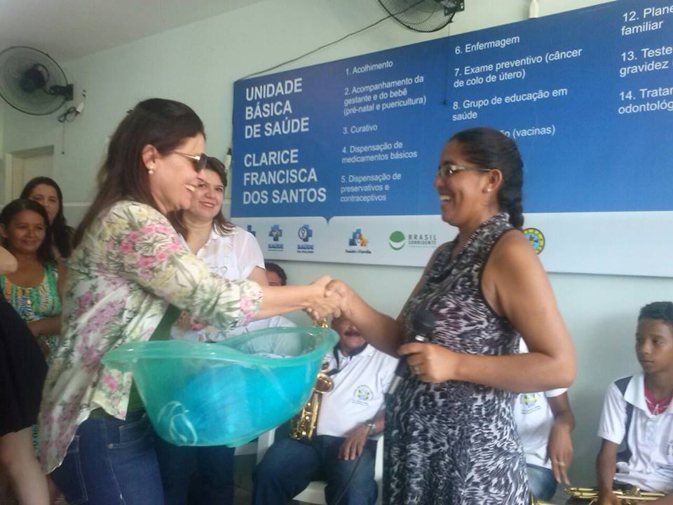 Secretária de Ação Social participa de solenidade no Povoado Bandeira