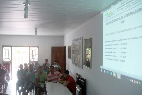 A secretaria municipal de esporte, realizou reunião com representantes de times de futebol do município. - Imagem 3