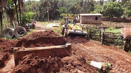 Prefeitura da inicia a construção de ponte na Comunidade Santa Maria