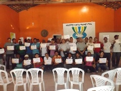 Alunos do Curso de Construção Civil recebem certificados em Redenção do Gurguéia 