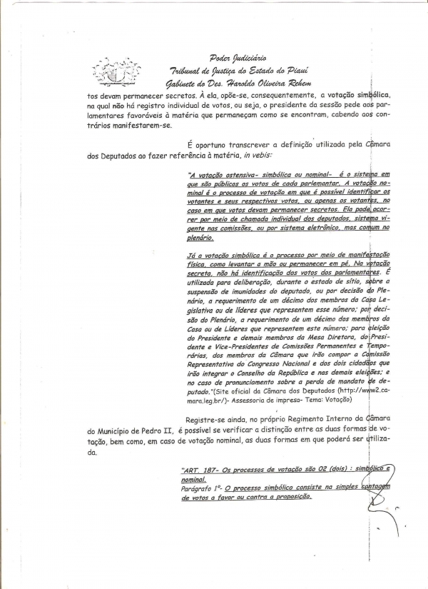 Vereador Roque Uchoa retorna a presidência da Câmara de Pedro II - Imagem 3