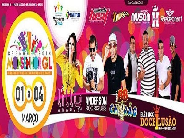 Monsenhor Gil vai ferver em alegria no carnaval/2014 - Imagem 1