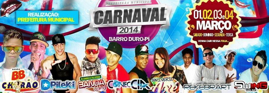 Carnaval de Barro Duro começa hoje. Veja as atrações