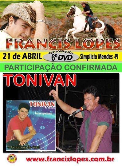 O forrozeiro piauiense Francis Lopes anunciou a gravação do 6º DVD - Imagem 6