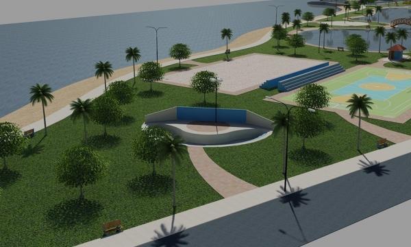 Confira a maquete do projeto Orla do Rio Marataoan - Imagem 4
