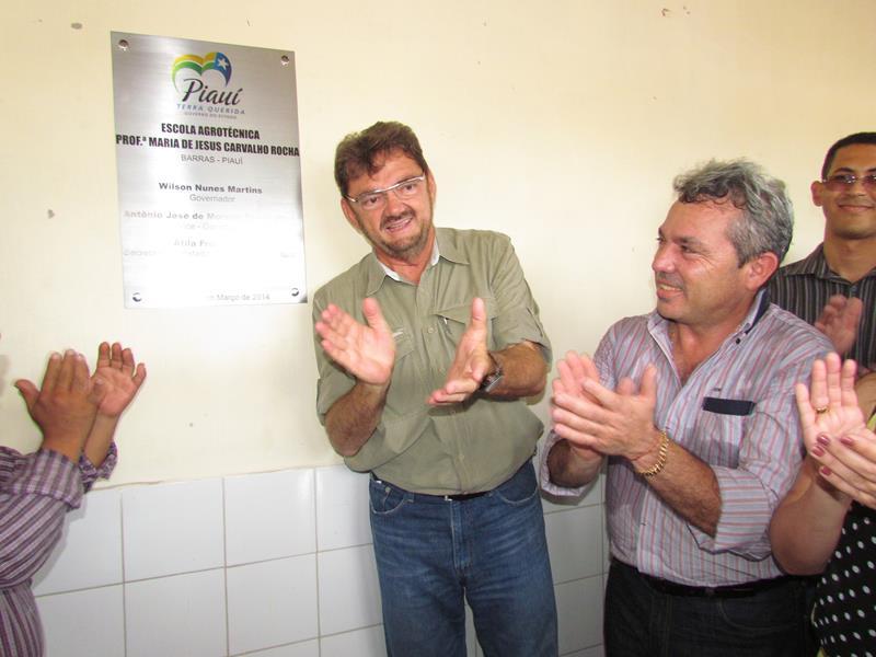 Governador Wilson Martins esteve em Barras nesta terça-feira