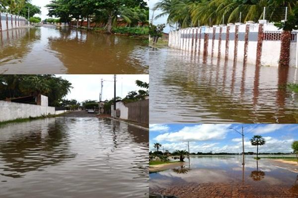 Com fortes chuvas água do açude transborda e invade ruas - Imagem 6