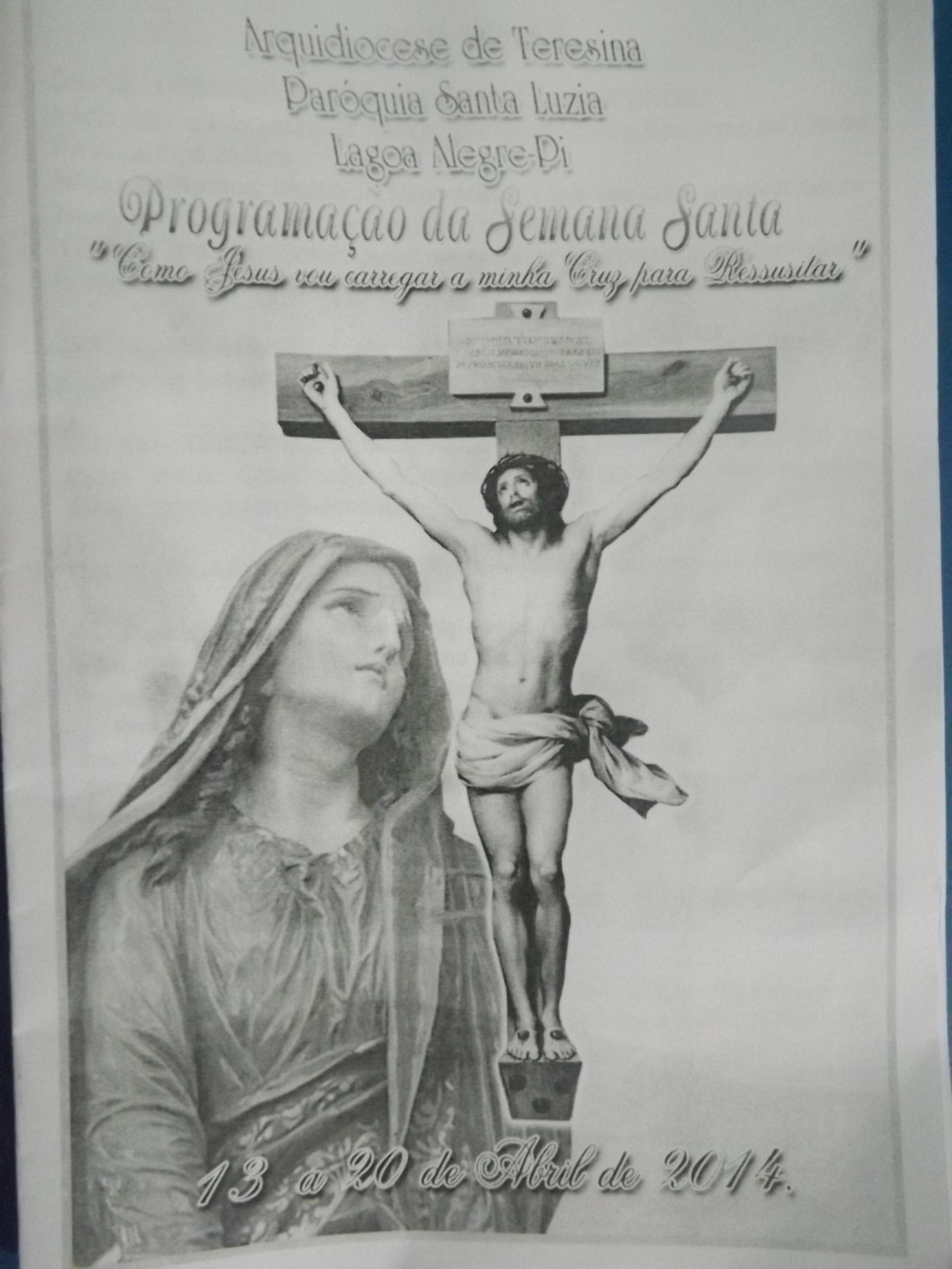 Paróquia Divulga Programação da Semana Santa