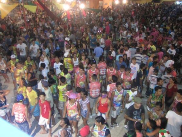  Mesmo cansados, foliões agitaram ao som da banda Dona Chica da Bahia em Miguel Alves - Imagem 14