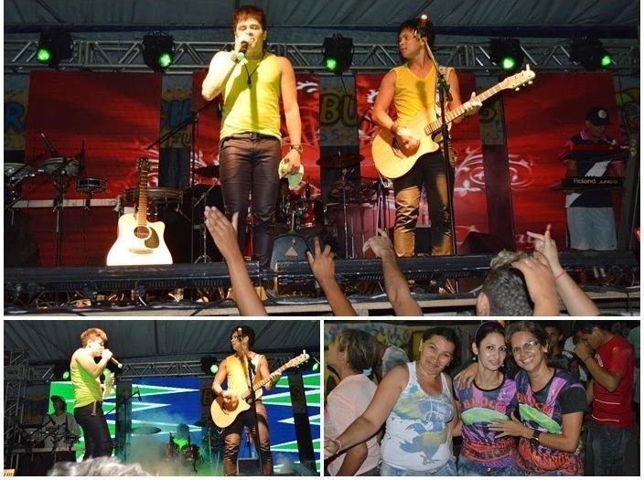 Por Acaso e Waldo e Felipe levantaram a galera na 1ª noite do carnaval de Buriti dos Lopes