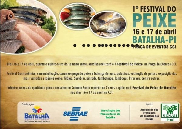 I Festival do Peixe em Batalha  PI - Imagem 1
