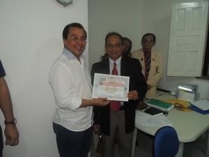 Prefeito Jonas Moura e Secretário de Obras Valmir Sales recebem homenagem