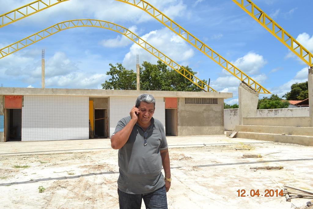 Primeiro Ginásio Poliesportivo de Boa Hora começa a ser coberto