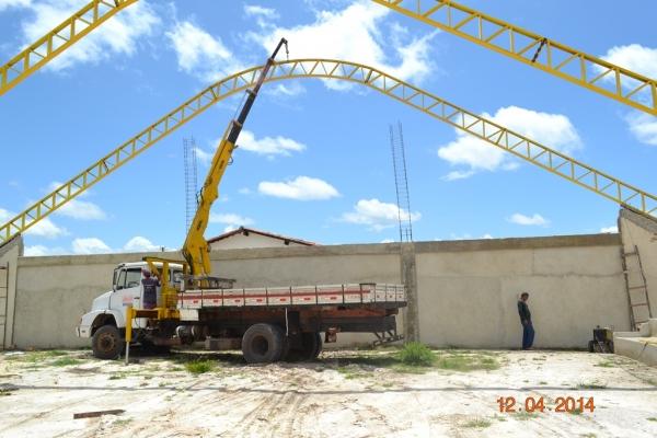 Primeiro Ginásio Poliesportivo de Boa Hora começa a ser coberto - Imagem 21