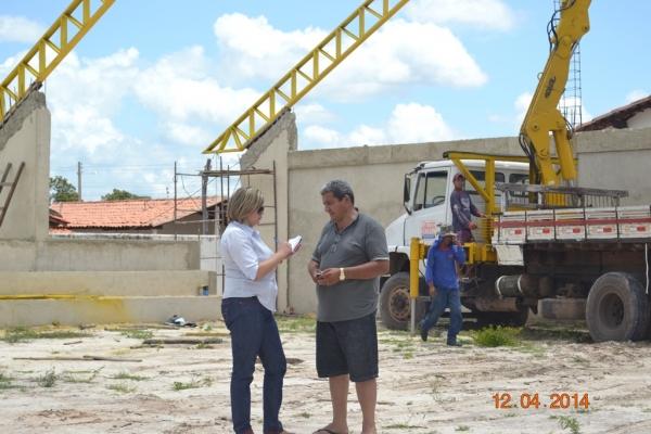 Primeiro Ginásio Poliesportivo de Boa Hora começa a ser coberto - Imagem 9