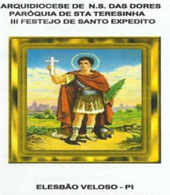 Festejos de Santo Expedito no bairro Piçarra, confira a programação  